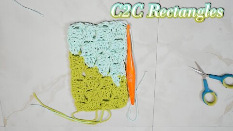 How to Crochet C2C Rectangles