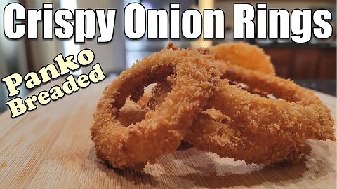 Panko Breaded Crispy Onion Rings Recipe