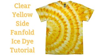 Tie-Dye Pattern: Clear Yellow Side Fanfold Ice Dye
