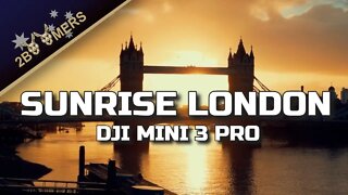 SUNRISE LONDON TOWER BRIDGE THAMES RIVER 4K DJI MINI 3 PRO #djimini3pro