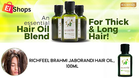Richfeel Brahmi Jaborandi Hair Oil | Best product for hair | Hair care oil