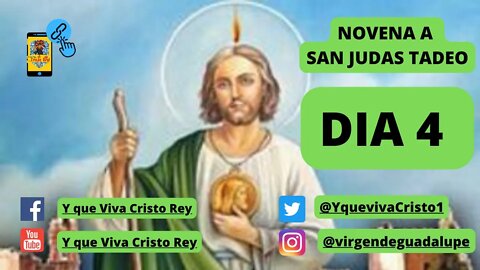 NOVENA SAN JUDAS TADEO DIA 4: 28 de Octubre, San Juditas #SanJudas #SanJuditas #SanJudasTadeo