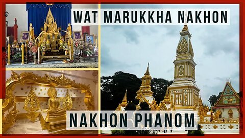 Wat Marukkharam Nakhon - 50 Meter Chedi - Dedicated to King Rama IX - Nakhon Phanom Thailand 2023