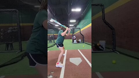 Hitting session with 8 yr old Brinley! what a little athlete!
