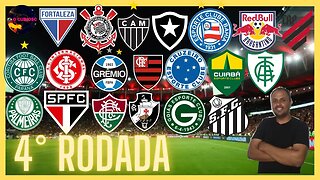 FIM DA QUARTA RODADA DO CAMPEONATO BRASILEIRO SERIA A