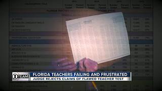 Florida teacher test: judge rules in cases alleging flaws on teacher licensing exams | WFTS Investigative Report