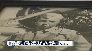 Medals turned into Port Huron Veterans Office reunited with family