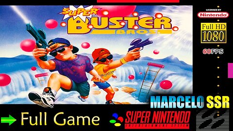 Super Buster Bros. (Snes) (Super Nintendo) (Gameplay) (Playthrough)