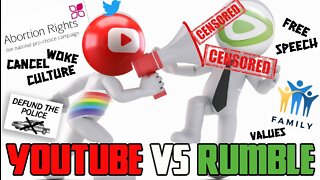 RUMBLE vs YOUTUBE #1 TODAY! Youtube removed my partnership with 5020 subscribers