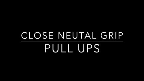 Close Neutral Grip Pull Ups