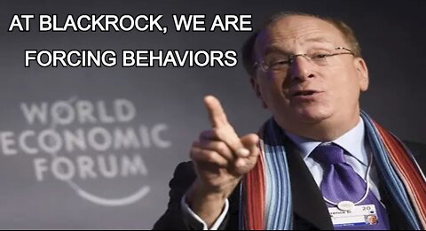 BlackRock CEO Says He Believes In Forcing Behaviors