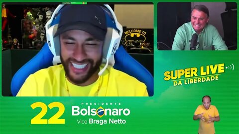 🇧🇷 Elecciones Brasil · Jair Bolsonaro y Neymar Jr hablan sobre la valiosa Libertad (22 oct 2022)