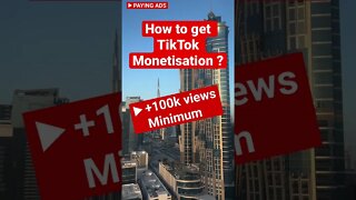 How to get #tiktok #monetisation or #monetization ?