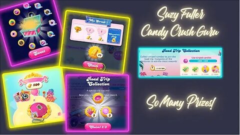 So Many Events, So Many Prizes! Candy Royale, Episode Race, Daily Win, Gold Rush, Road Trip, etc.