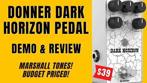 Guitar Effect Pedal Demo Donner Dark Horizon Distortion Overdrive $39