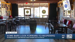 Some bars look forward to reopening in Arizona