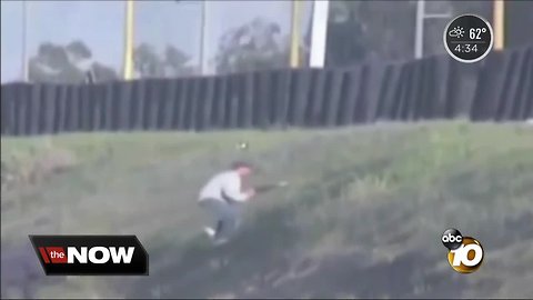 Border Patrol video shows migrants at border