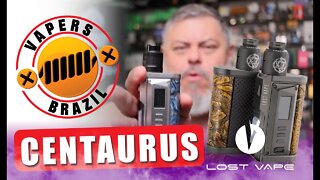 Lost Vape Centaurus Quest - Mod Squonk com 100W - Review PTBR