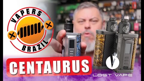 Lost Vape Centaurus Quest - Mod Squonk com 100W - Review PTBR