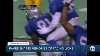 Brett Favre shares memories of facing Lions