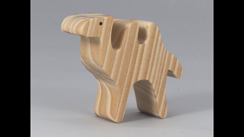Wood Toy Camel Cutout, Handmade Unpainted, Kids Crafts or Toys, Noah's Animal Cracker Ark Collection