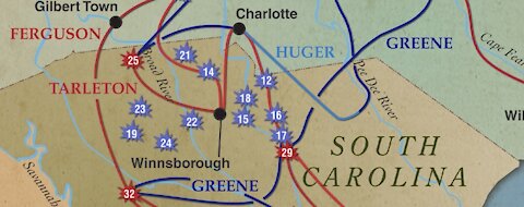 The Southern Campaign of the Revolutionary War: Animated Battle Map