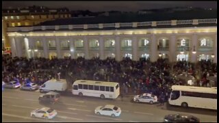 Thousands Protest In St Petersburg, Russia Against War With Ukraine