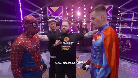 Spiderman vs Superman In A Marvel vs DC Championship MMA Fight