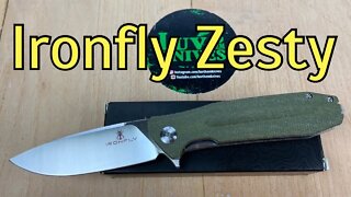 Ironfly Zesty/ includes disassembly/ green micarta/VG10 blade & super fidget friendly !!