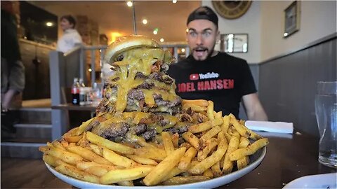 MONSTER 20 PATTY BURGER CHALLENGE (£100 Prize To Beat A 3 Year Old Record) | The "Great George"