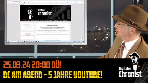 Aufzeichnung vom 25.03.24 DÜ! DC am Abend - 5 Jahre YouTube!