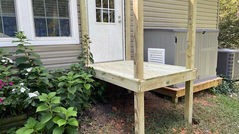 Building a small back porch