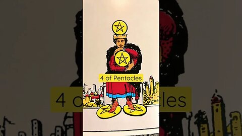 4 of Pentacles #shorts #learntarot