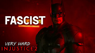 Injustice 2 VERY HARD - FASCIST BATMAN Beats up BLUE BEETLE!