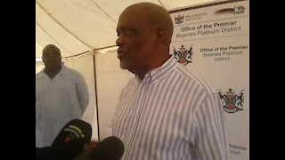 North West premier Mokgoro appeals for peaceful elections on May 8, on his first campaign visit to Marikana (3KG)