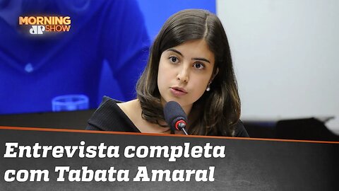 Assista à íntegra da entrevista com a deputada Tabata Amaral