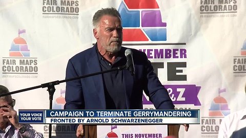 Arnold Schwarzenegger comes to Denver in effort to 'terminate' gerrymandering