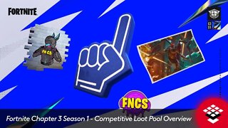 Fortnite Chapter 3 Season 1 Competitive Loot Pool Overview