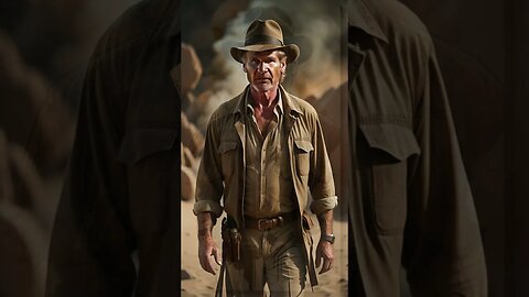 Portrait of Iconic Harrison Ford In indiana jones #shorts#shortvideos#Harrison Ford#indianajones