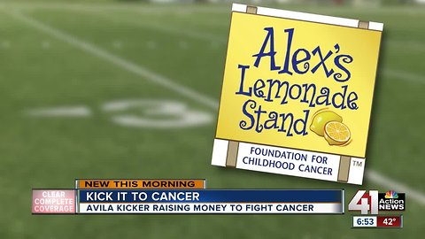 Avila kicker combines football and fundraising to fight childhood cancers