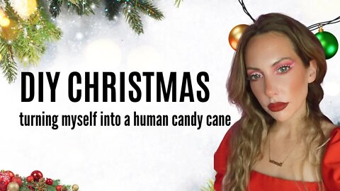 Fun with DIY | Turning Myself Into a Human Candy Cane