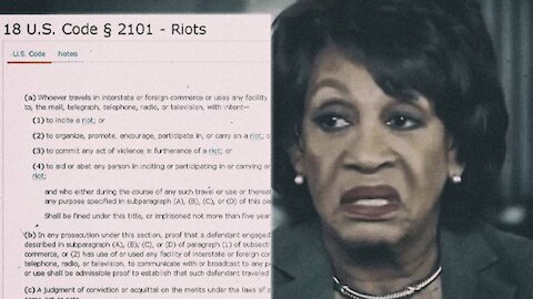 Mad Maxine Read The Riot Act