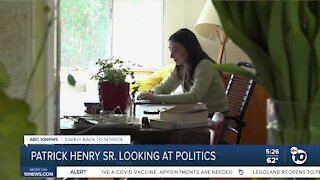 Back to school: Patrick Henry High senior hopes for political career
