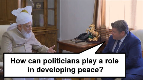 How can politicians play a role in developing peace?