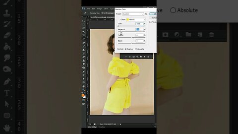 girl dress 🥻 colour change in photoshop tutorial for beginners #photoshop #shorts of ritik kherala