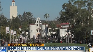 College presidents call for immigrant protection for students