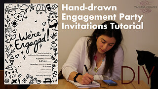 From Sketch to Screen: DIY Hand-drawn Engagement Party Invitations Tutorial
