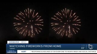 Santee fireworks delight San Diegans at home