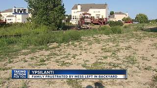 Family frustrated by mess left in their backyard