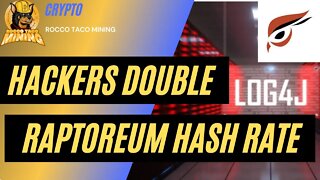 Hackers Double Raptoreum Hash Rate and get Millions of Raptoreum tokens